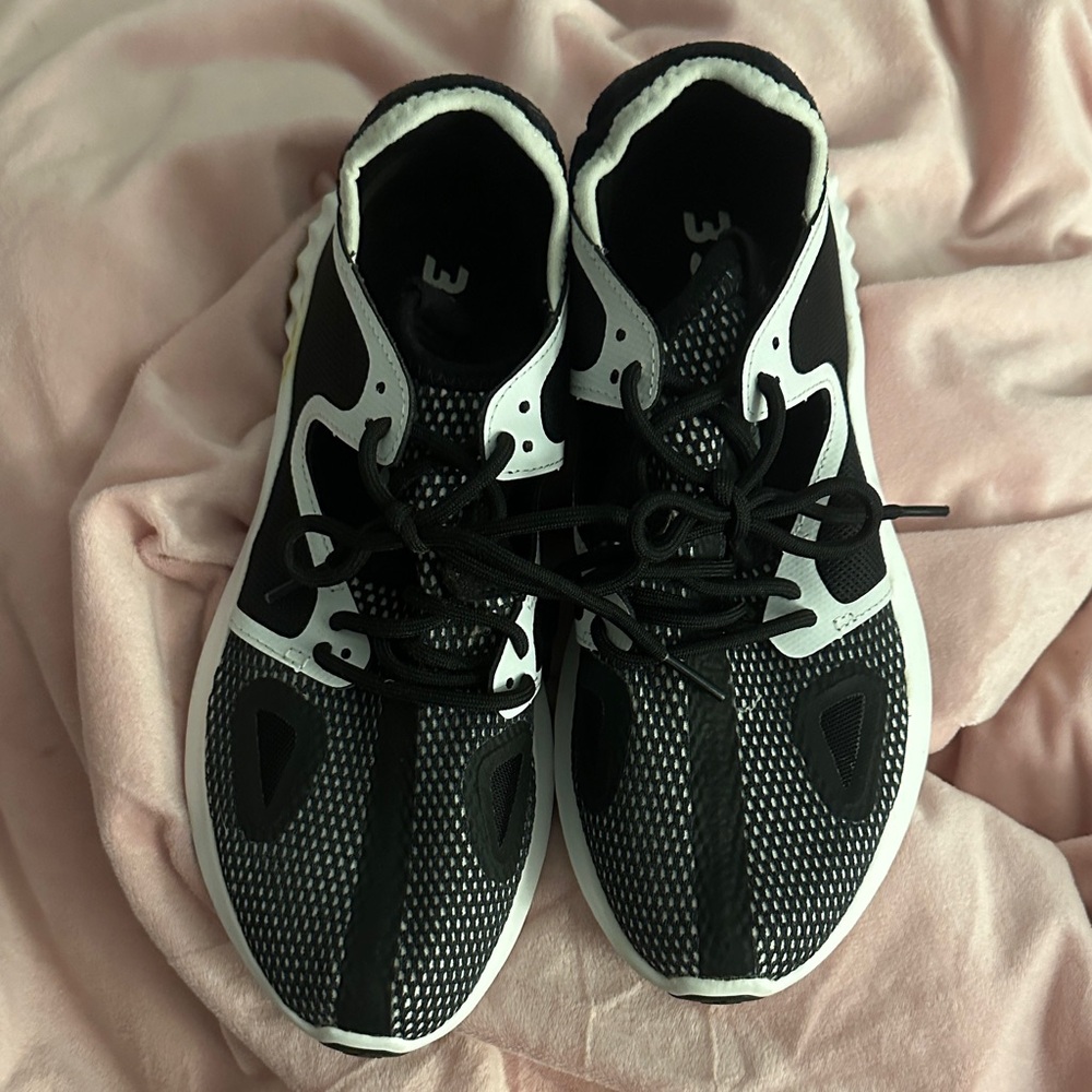 Adidas Black and White Athletic Sneakers